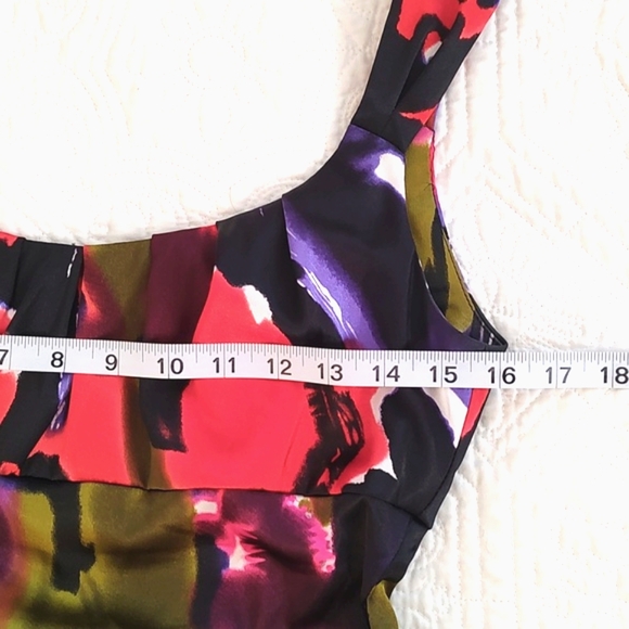 Maggy London Womens Jewel Tone Fitted Empire Ruched Waist/ Size 6 - Picture 6 of 9